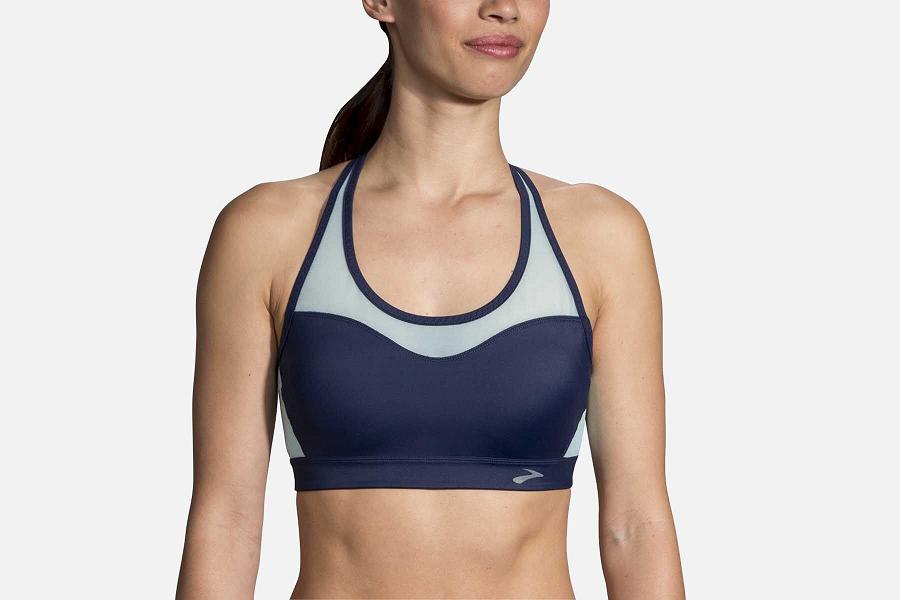 Buy Brooks Juno Wire-Free Racerback Sports Bra, 34C, Cobalt Online at Low  Prices in India 